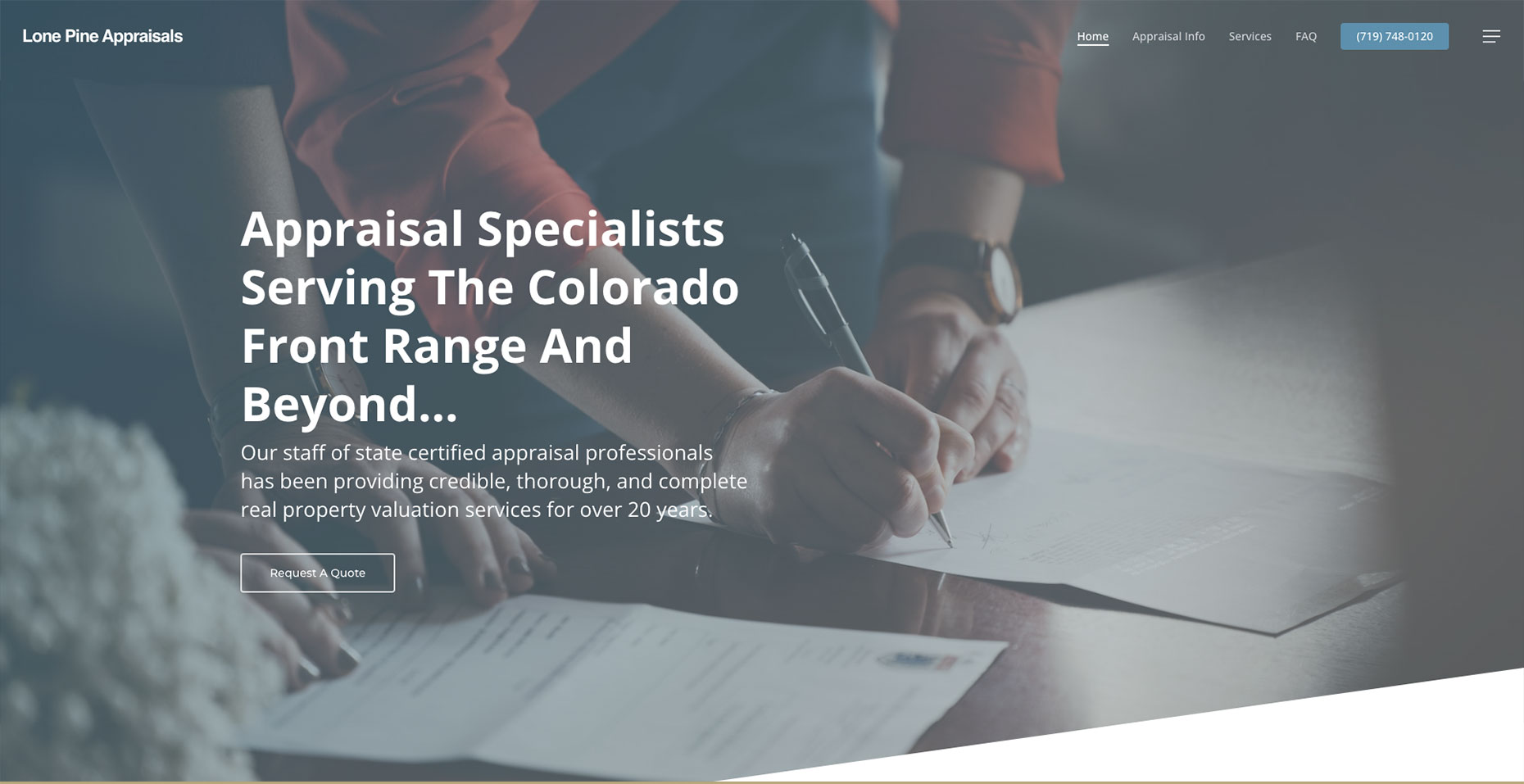 Lone Pine Appraisals — screen 1
