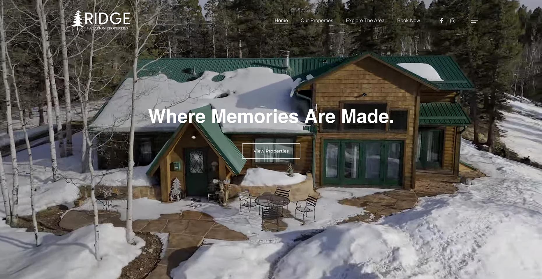 Ridge Vacation Properties — screen 1