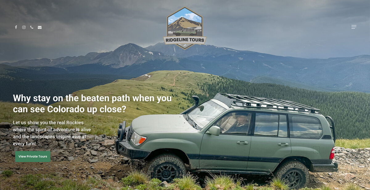 Ridgeline Tours — screen 1